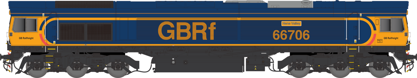 Class 66 66706 GBRF "Nene Valley" Diesel Locomotive