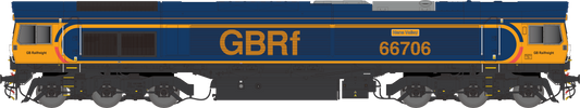 Class 66 66706 GBRF "Nene Valley" Diesel Locomotive