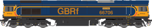 Class 66 66706 GBRF "Nene Valley" Diesel Locomotive