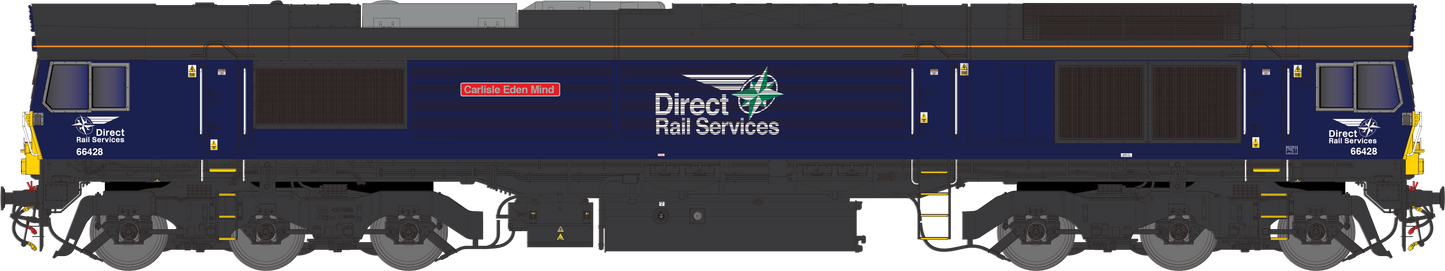 Class 66 66428 "Carlisle Eden Mind" DRS Plain Blue Diesel Locomotive