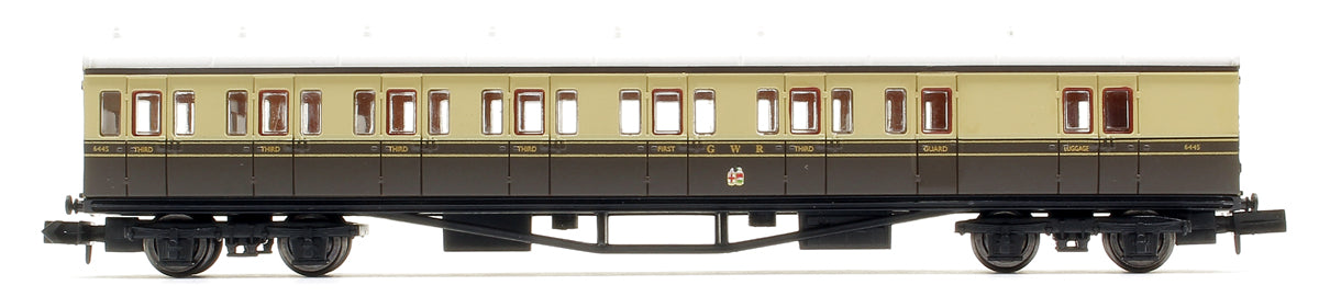 2P-003-012 Pre-Owned B Set Coach Pack GWR Cities Crest Chocolate & Cream 6445 & 6446