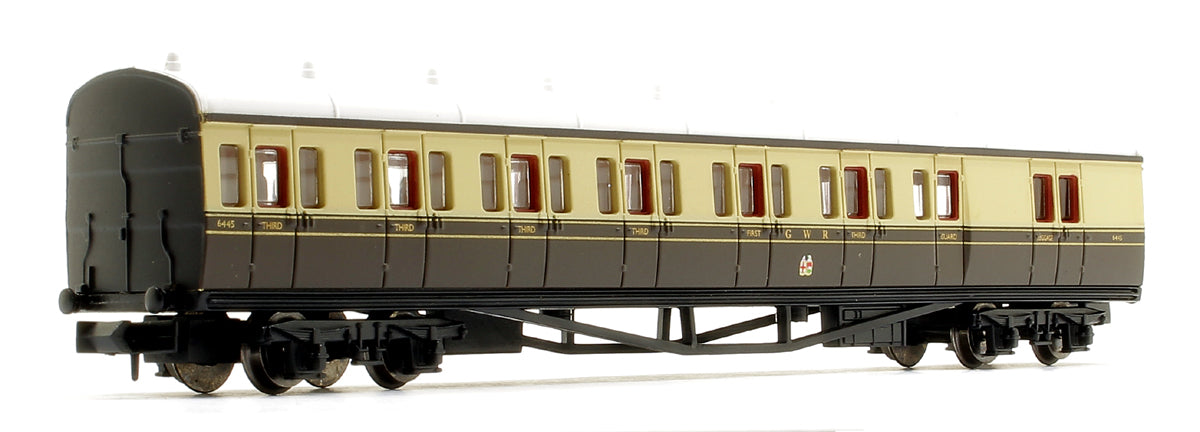 2P-003-012 Pre-Owned B Set Coach Pack GWR Cities Crest Chocolate & Cream 6445 & 6446