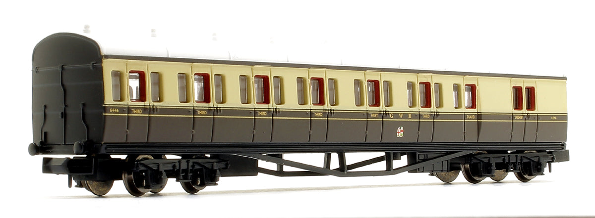 2P-003-012 Pre-Owned B Set Coach Pack GWR Cities Crest Chocolate & Cream 6445 & 6446
