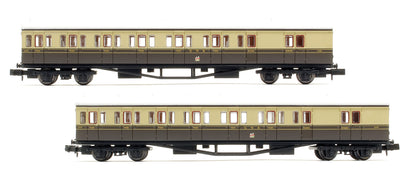 B Set Coach Pack GWR Cities Crest Chocolate & Cream 6449 & 6450