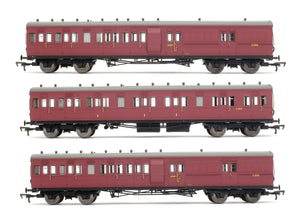 LSWR Cross Country 3-Coach Pack BR Crimson No. 130