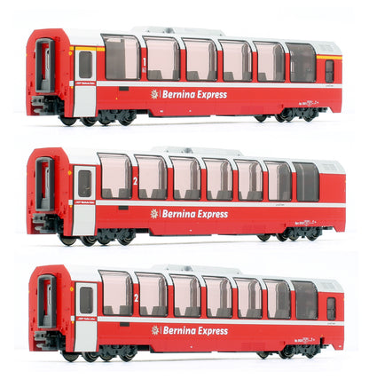 RhB Bernina Express (New Logo) 3 Car Coach Set