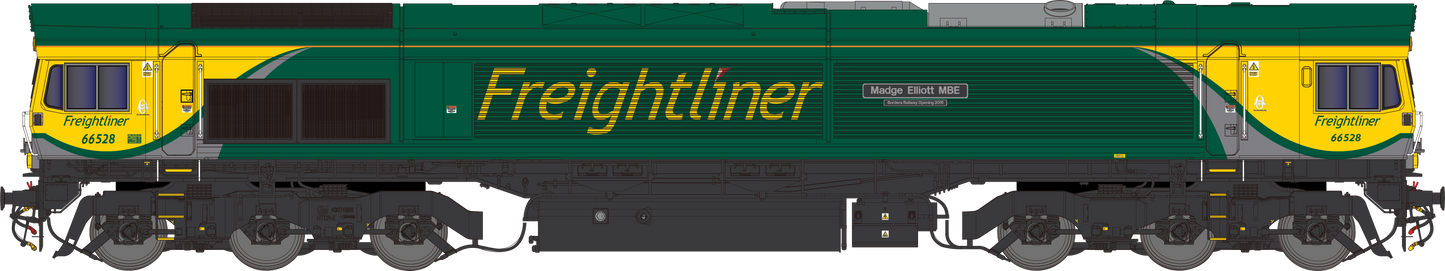 Class 66 66528 "Madge Elliott MBE - Borders Railway Opening 2015" Freightliner Powerhaul Diesel Locomotive