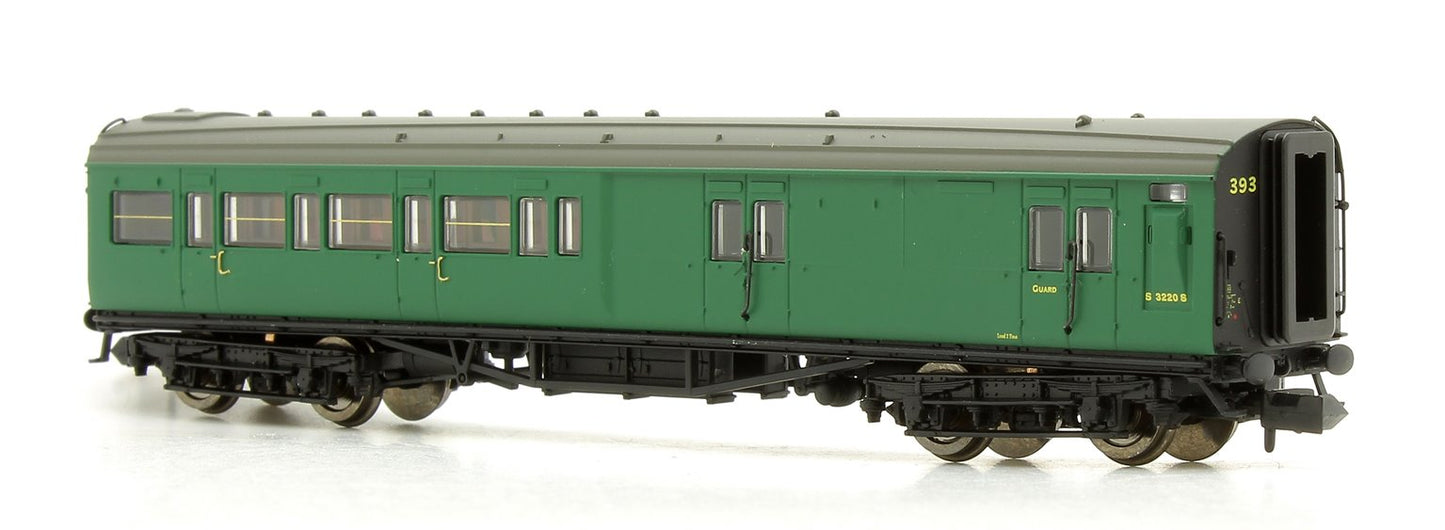 Pre-Owned Maunsell Coach BR Brake 3rd Class SR Green 3220