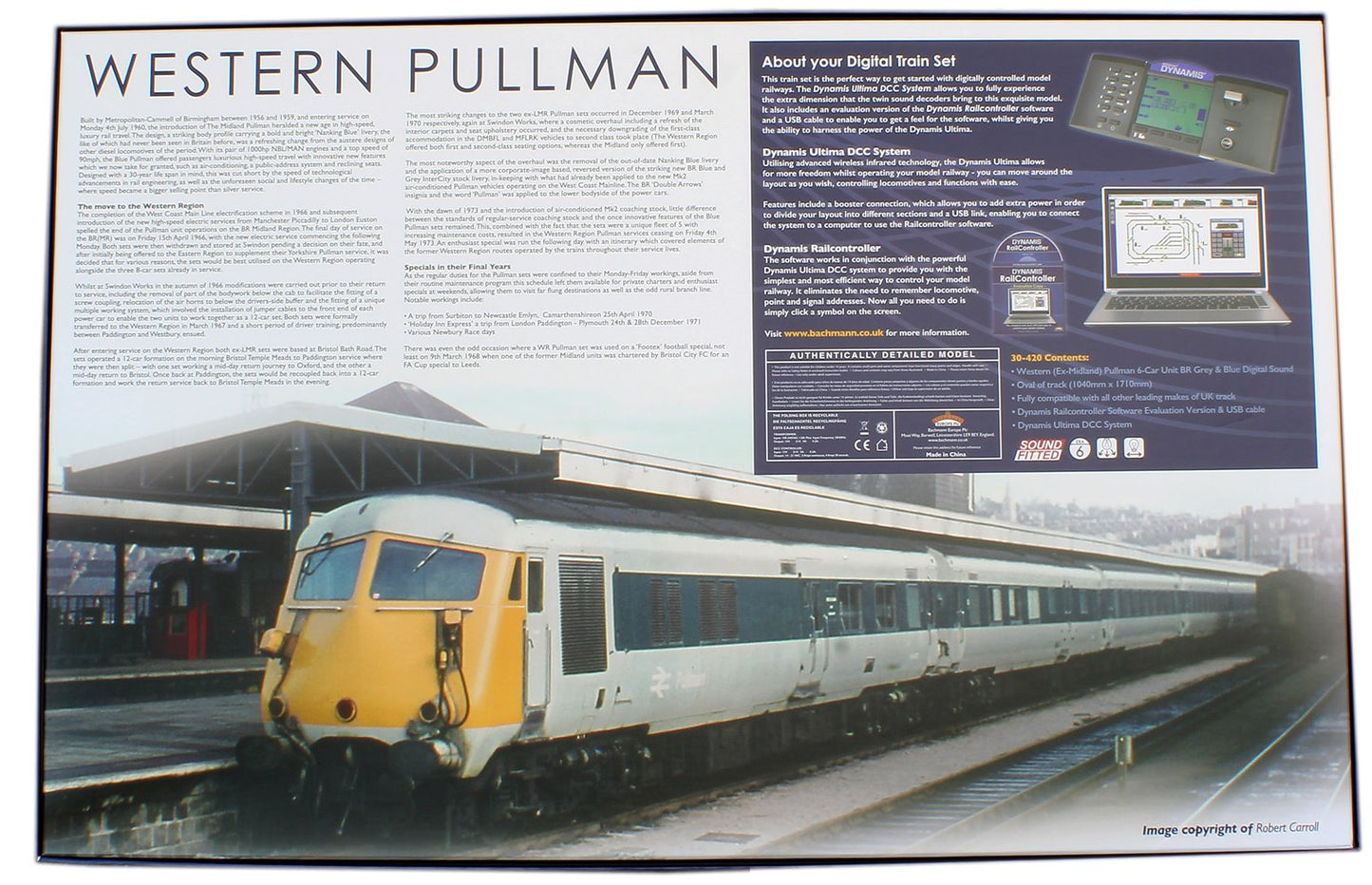 Pre-Owned Western Pullman Dynamis Ultima Digital Sound Train Set in Grey/Blue British Rail Pullman livery