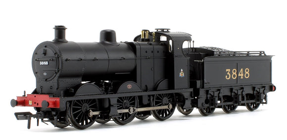 Class 4F Midland Railways Black 0-6-0 Steam Locomotive #3848