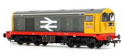 Pre-Owned 32-030DS Class 20 156 BR Railfreight Grey Large Logo (Red Solebar) Diesel Locomotive (DCC Sound Fitted)