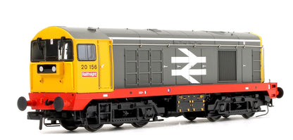 Pre-Owned 32-030DS Class 20 156 BR Railfreight Grey Large Logo (Red Solebar) Diesel Locomotive (DCC Sound Fitted)