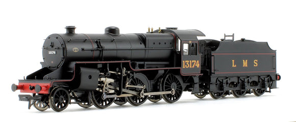 LMS Crab LMS Lined Black Welded tender 2-6-0 Steam Locomotive No.13174