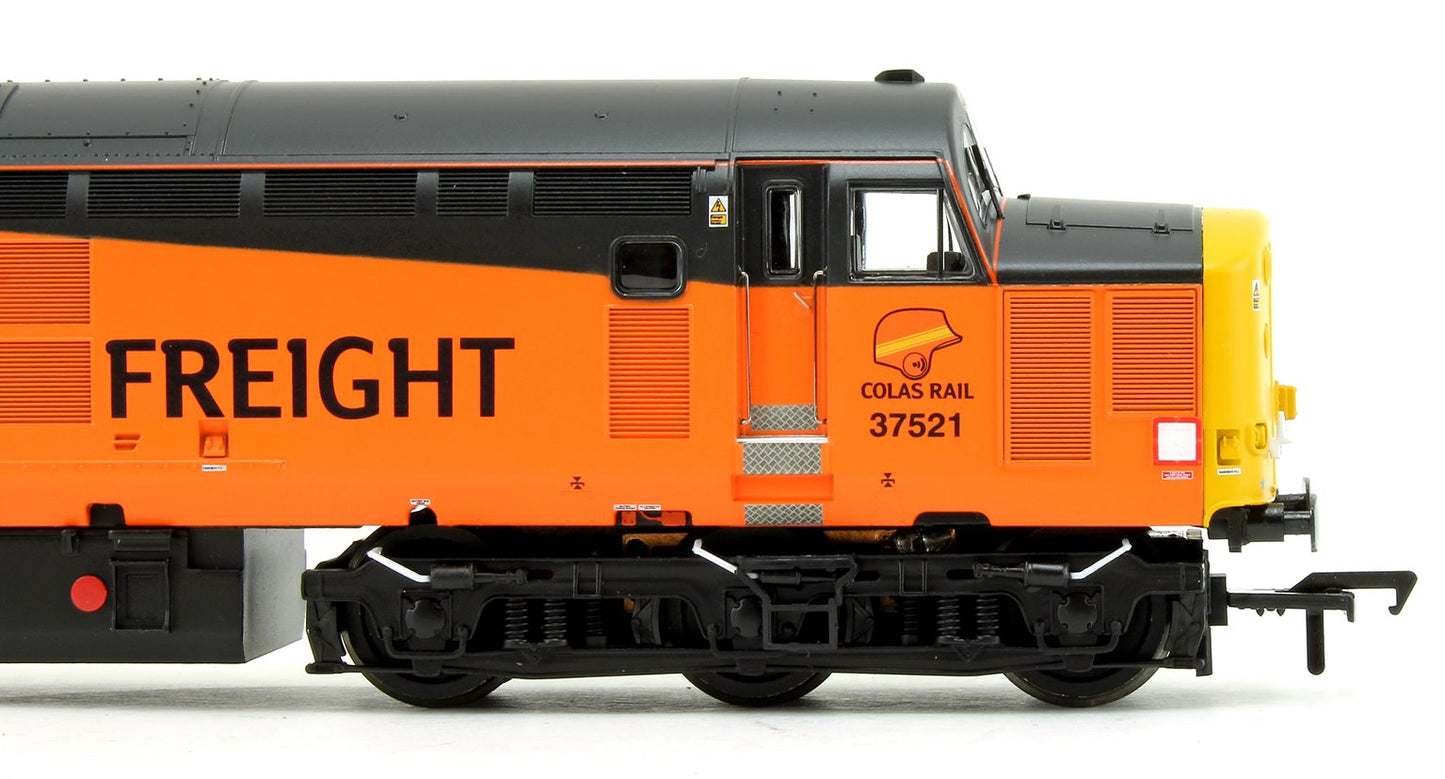 Pre-Owned 32-394 Class 37/5 Refurbished 37521 Colas Rail Freight Diesel Locomotive - DCC Fitted