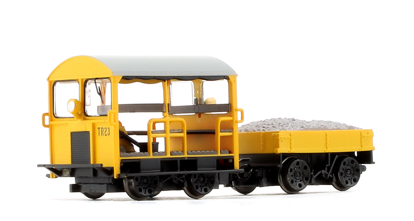 Pre-Owned 32-992 Wickham Type 27 Trolley Car BR Engineers Yellow