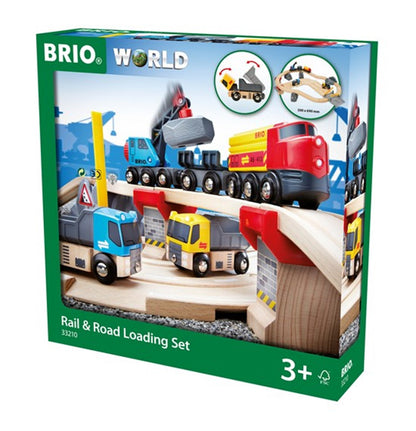 BRIO WORLD - Rail & Road Loading Set