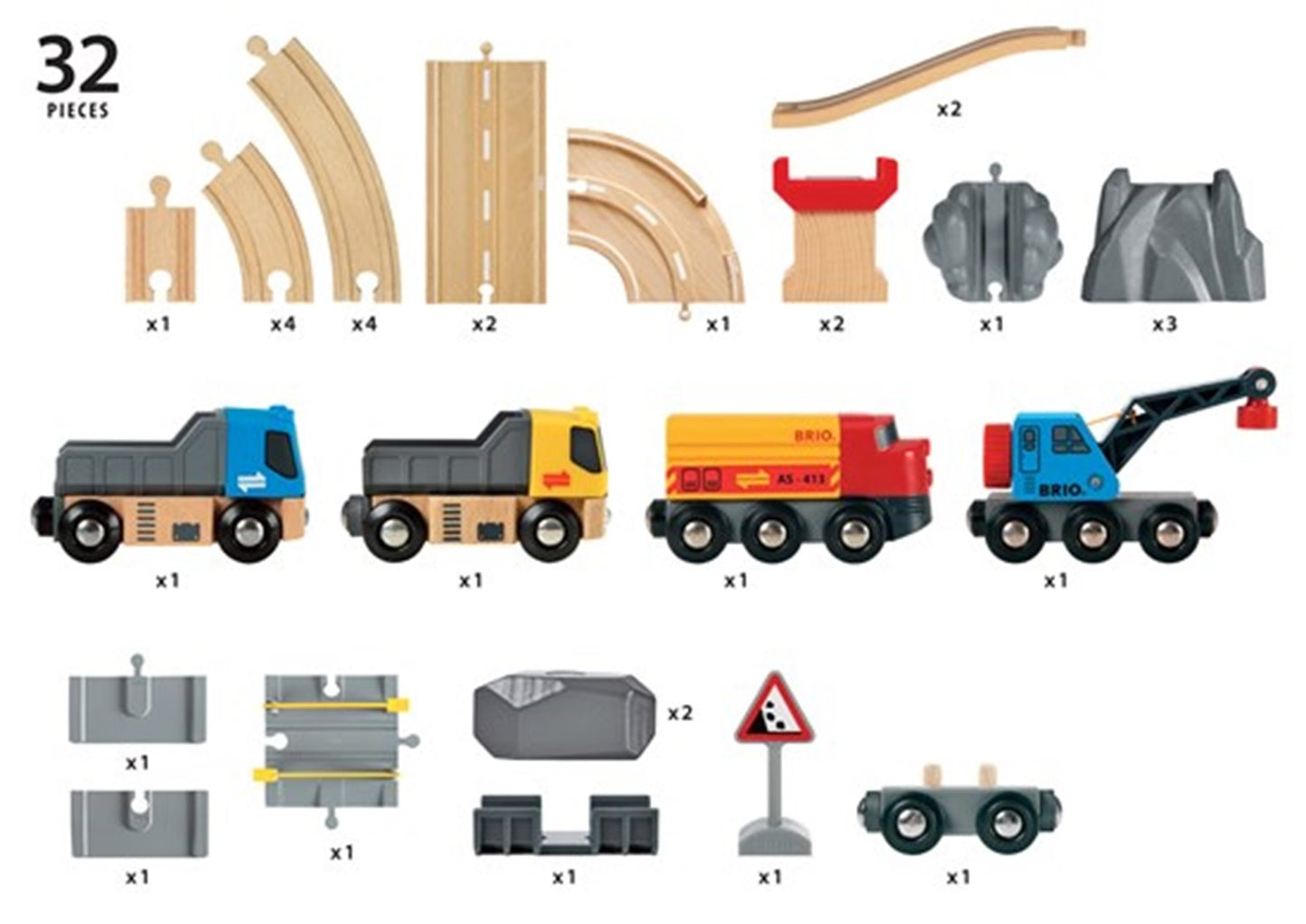 BRIO WORLD - Rail & Road Loading Set