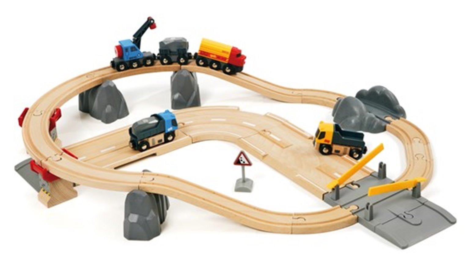 BRIO WORLD - Rail & Road Loading Set