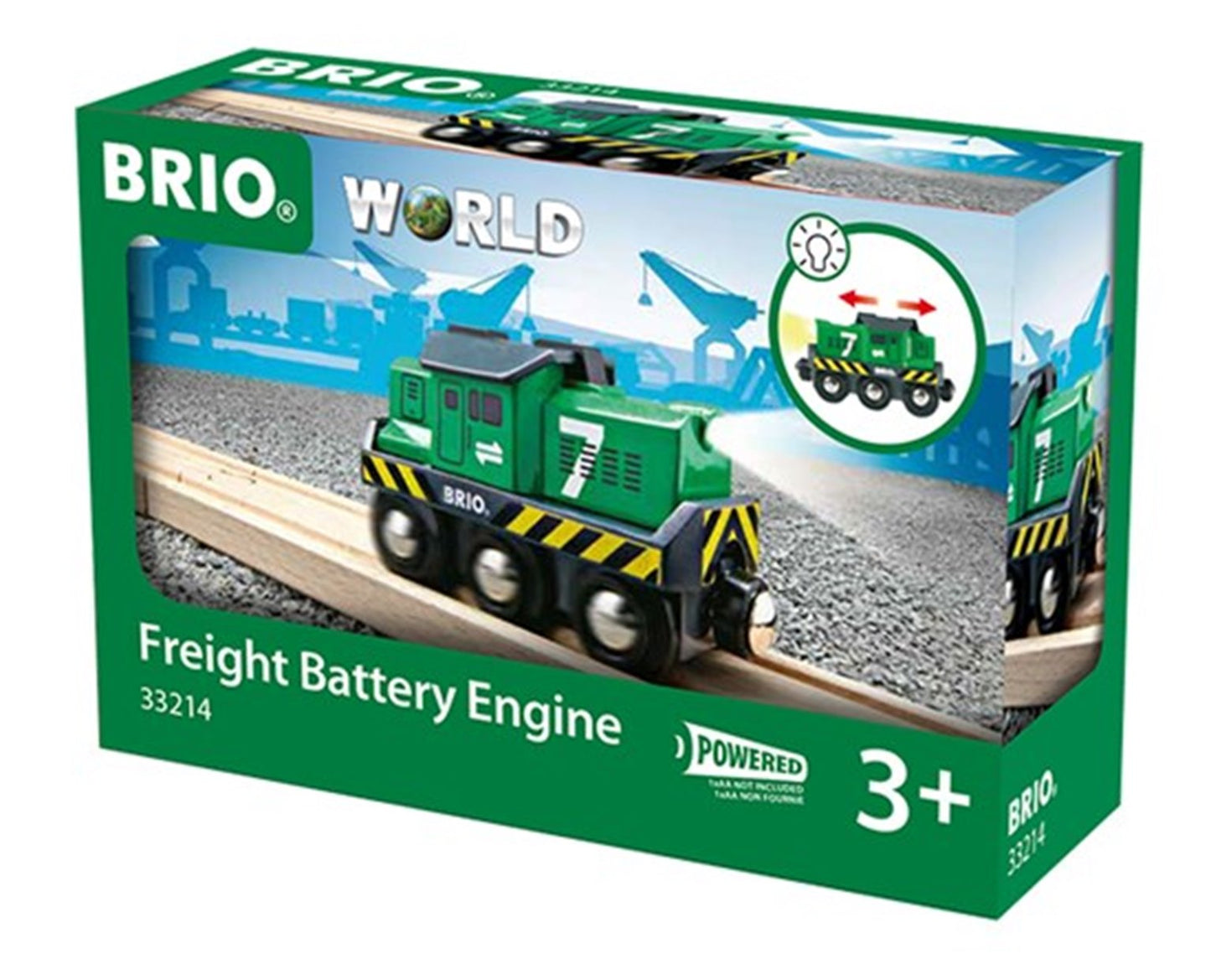 BRIO WORLD - Battery Powered Freight Engine