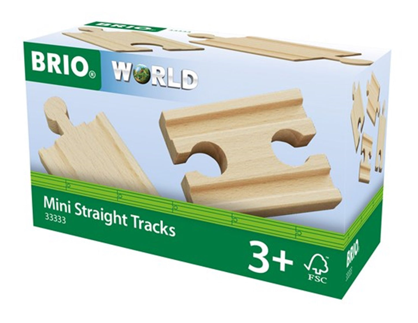 BRIO WORLD - Mini Straight Tracks for Railway