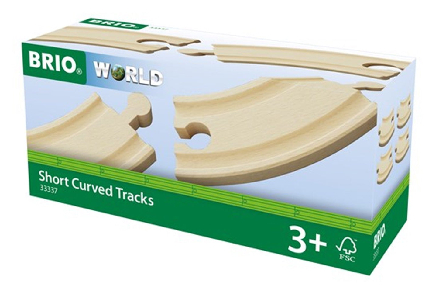 BRIO WORLD - Short Curved Tracks for Railway