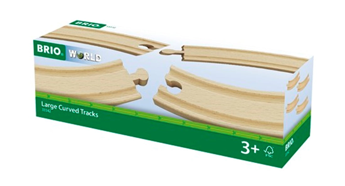 BRIO WORLD - Large Curved Tracks for Railway