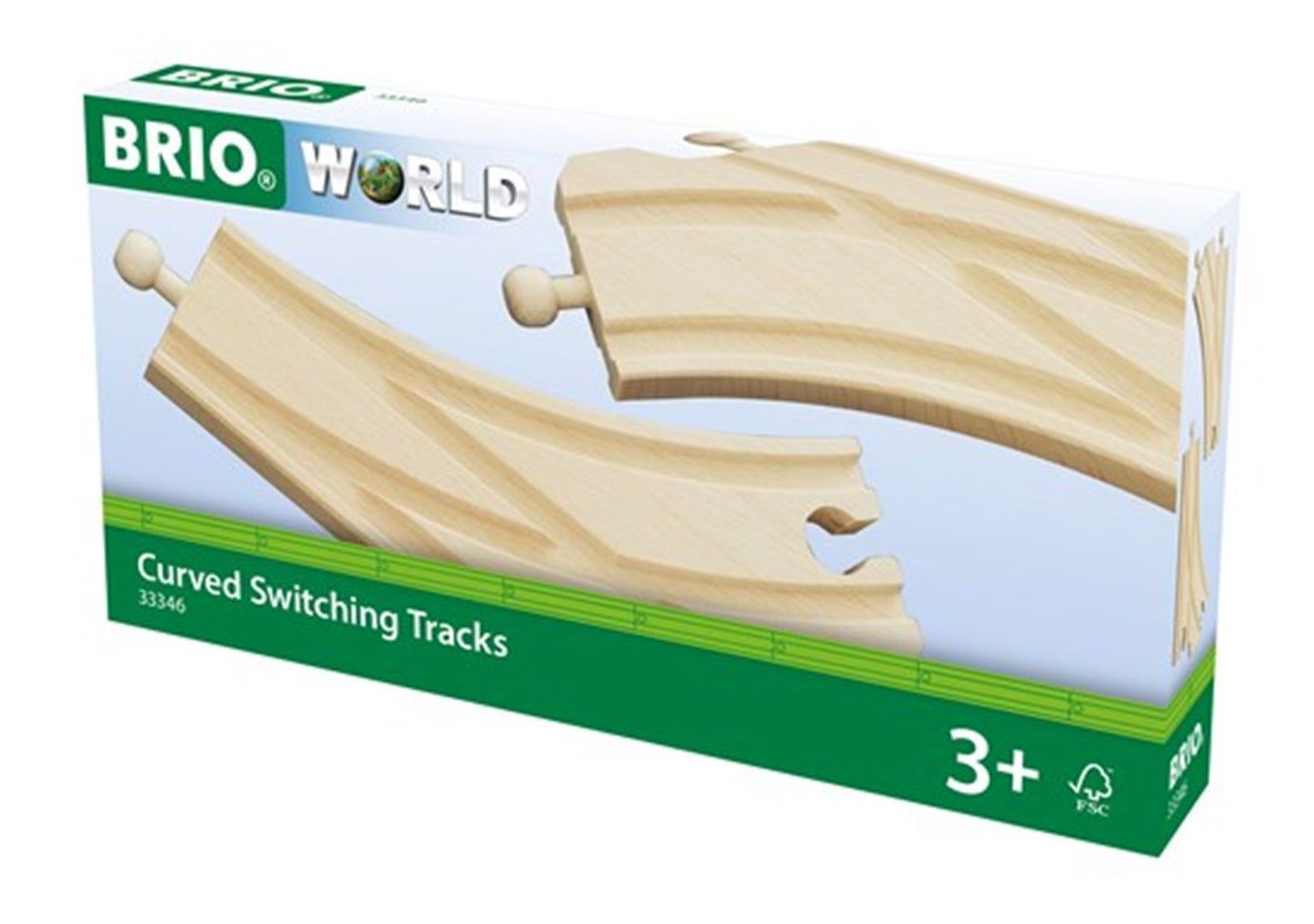 BRIO WORLD - Curved Switching Tracks for Railway