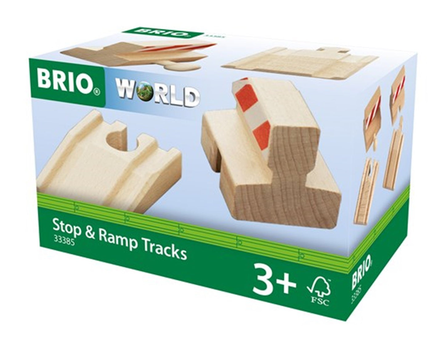 BRIO WORLD - Ramp & Stop Track Pack