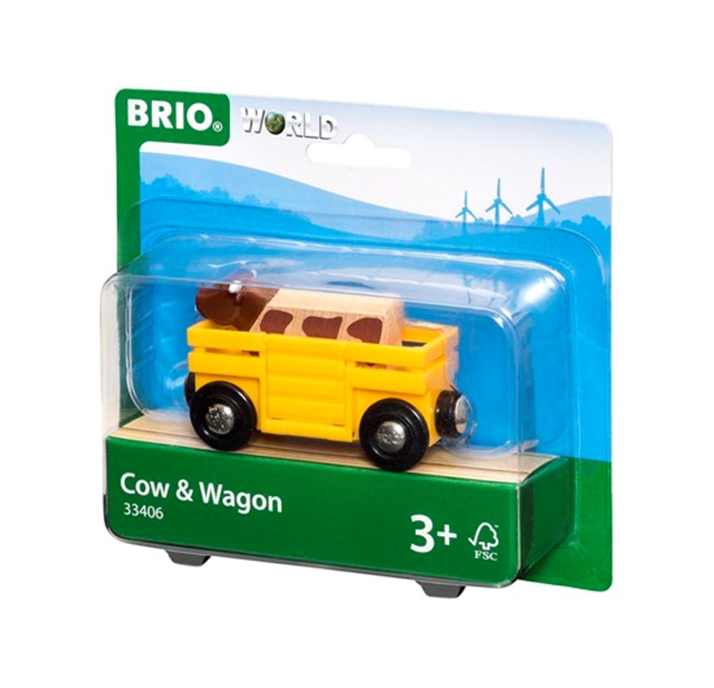 BRIO WORLD - Cow & Wagon