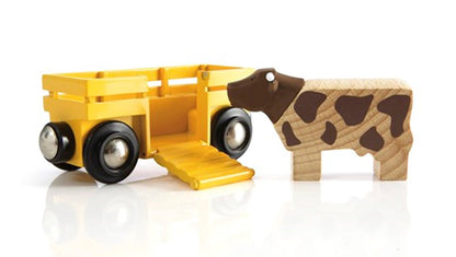 BRIO WORLD - Cow & Wagon