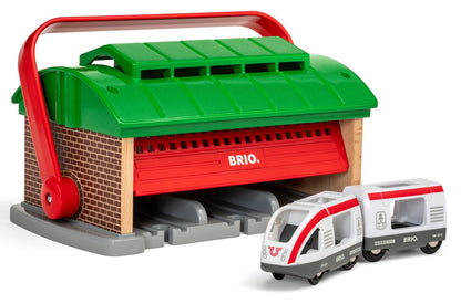 BRIO World - Train Garage with Handle