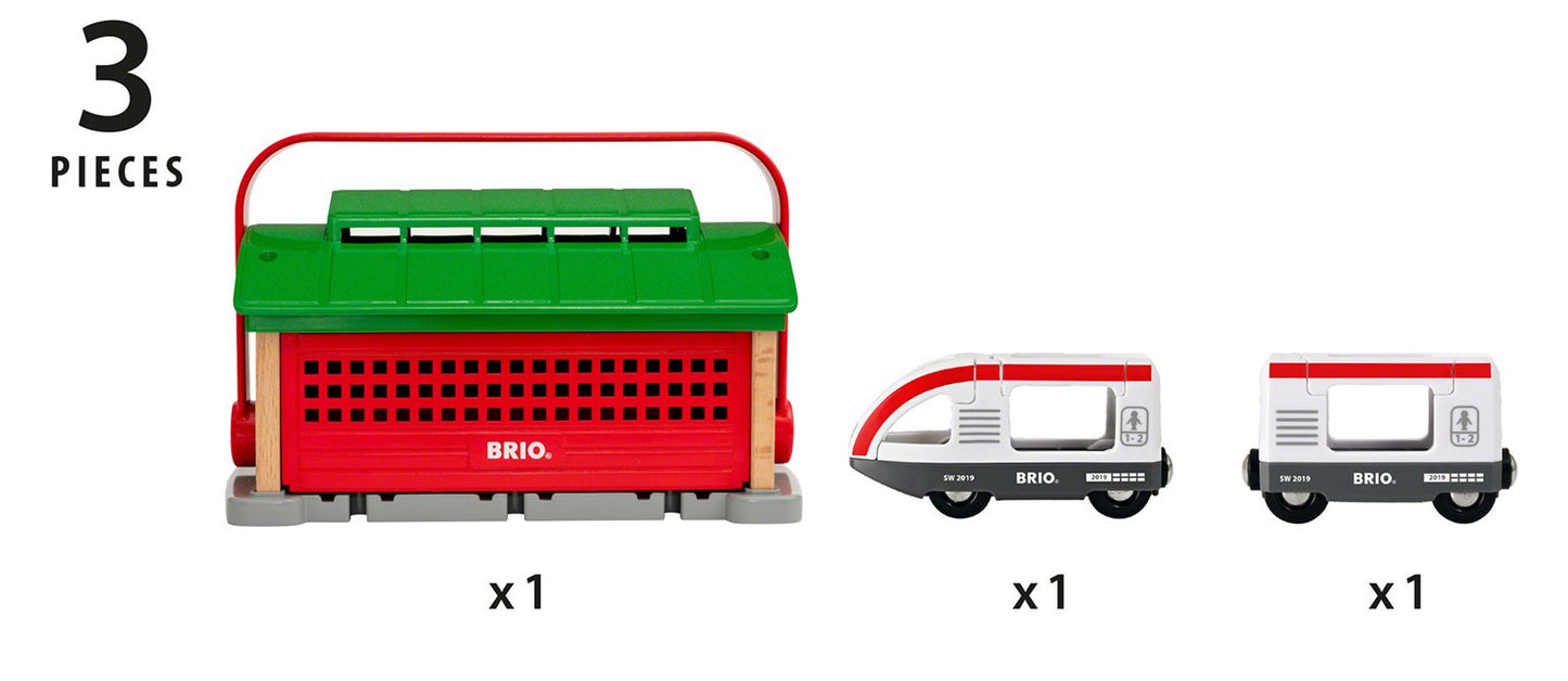 BRIO World - Train Garage with Handle