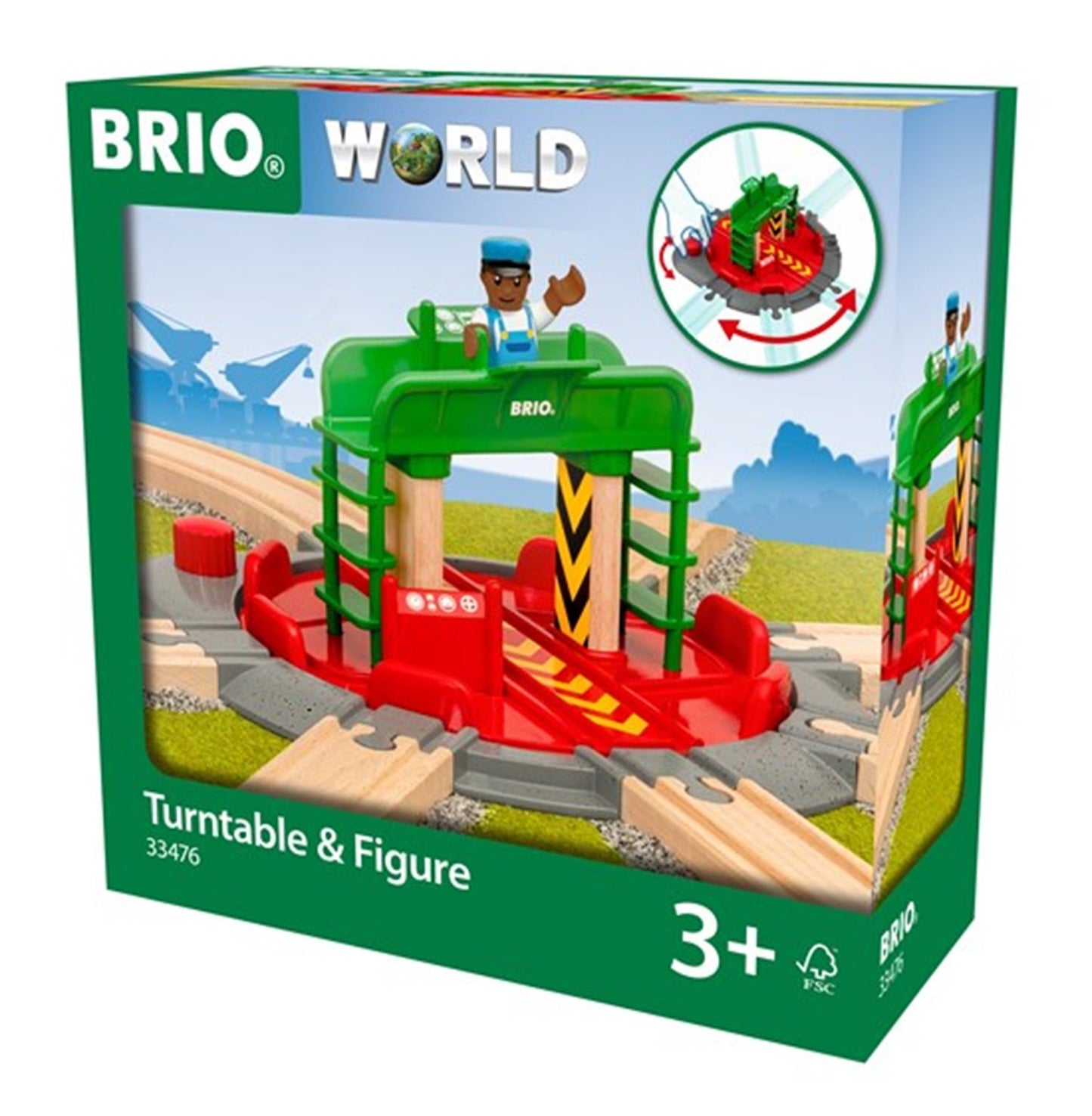 BRIO WORLD - Turntable & Figure