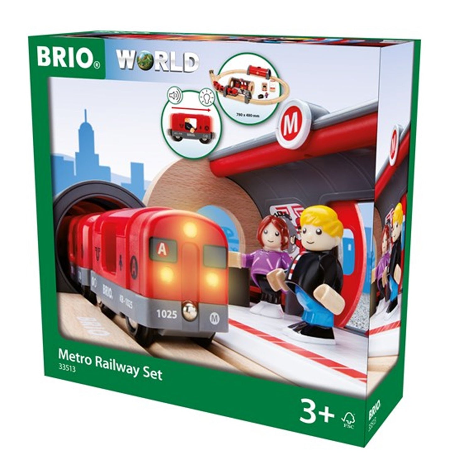 BRIO WORLD - Metro Railway Set