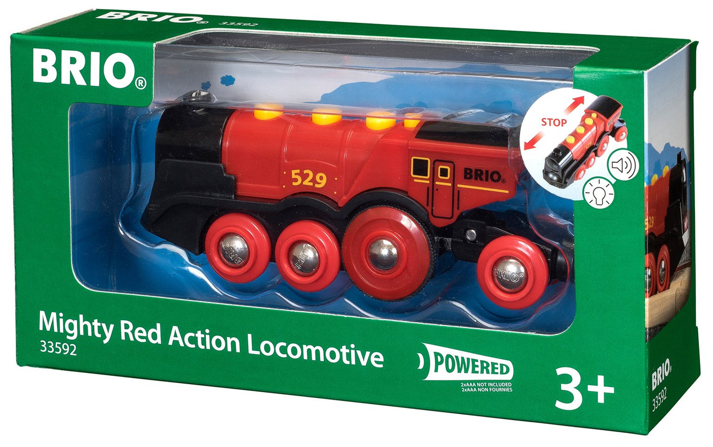 BRIO World - Mighty Red Action Locomotive