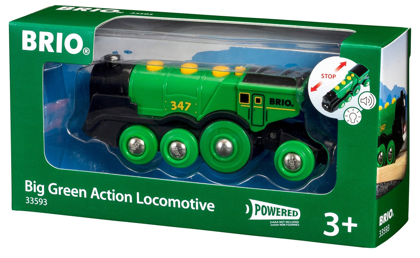 BRIO World - Big Green Action Locomotive