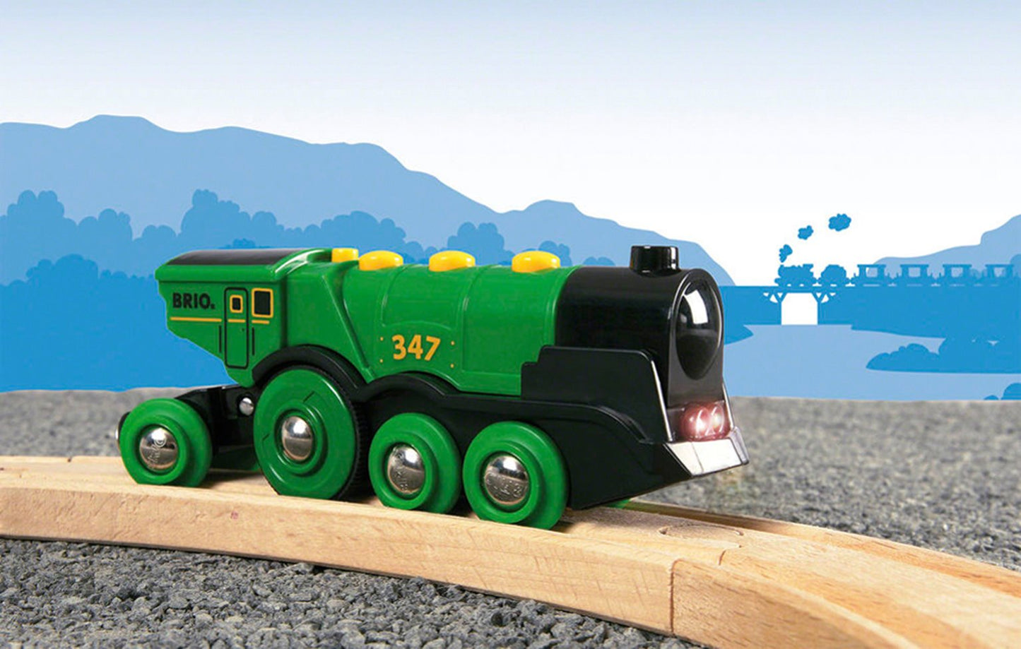 BRIO World - Big Green Action Locomotive