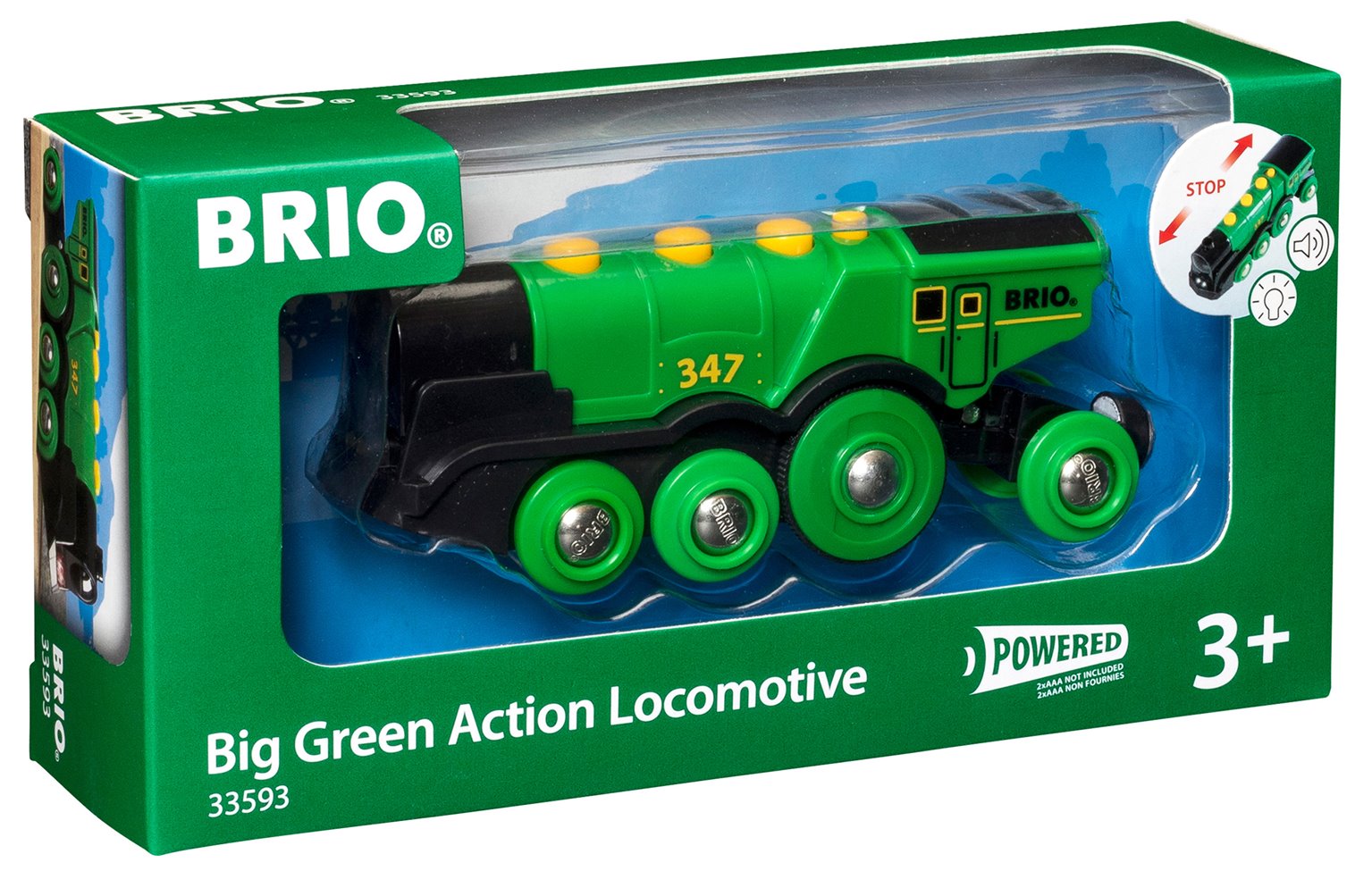 BRIO World - Big Green Action Locomotive