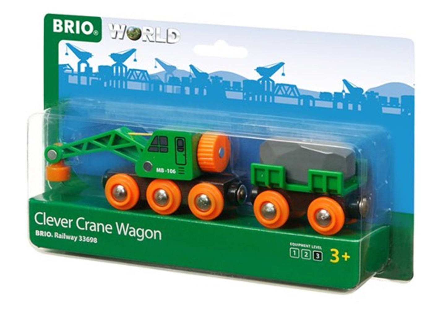 BRIO WORLD - Clever Crane Wagon