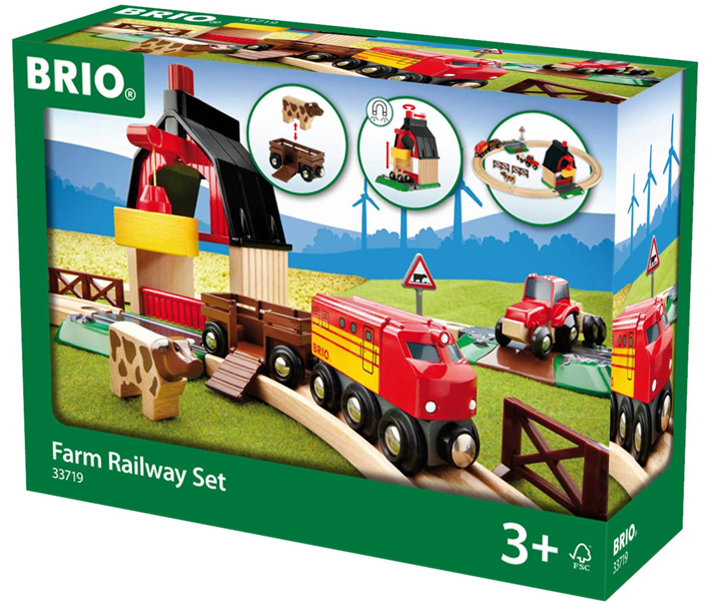 BRIO WORLD - Farm Railway Set