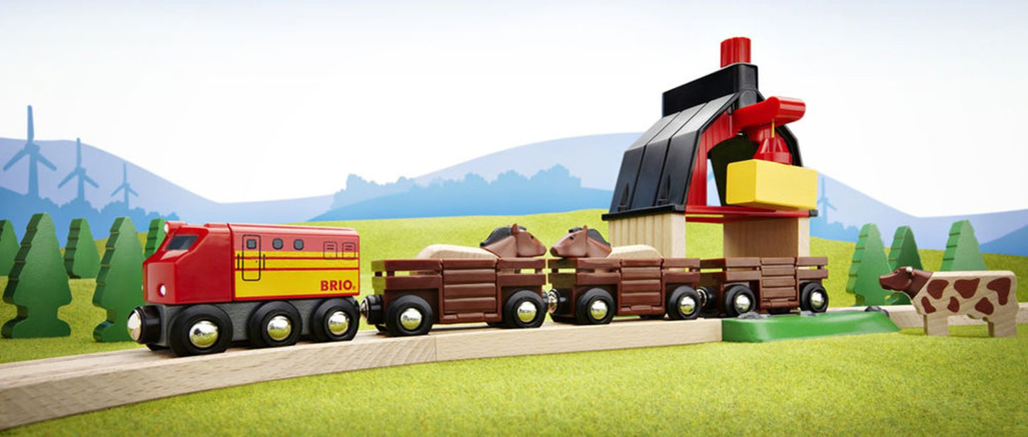 BRIO WORLD - Farm Railway Set