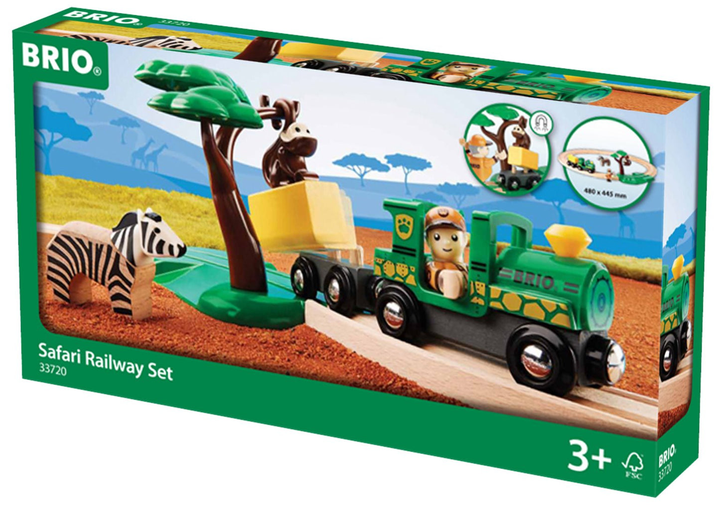 BRIO World - Safari Railway Set