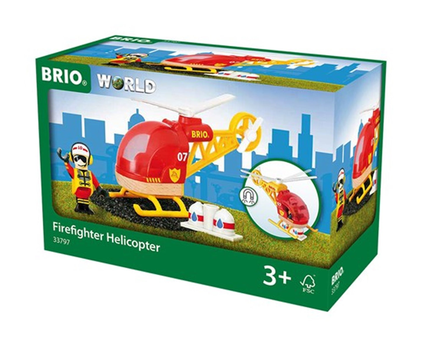 BRIO WORLD - Firefighter Helicopter