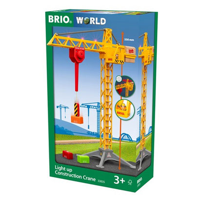 BRIO WORLD - Light Up Construction Crane