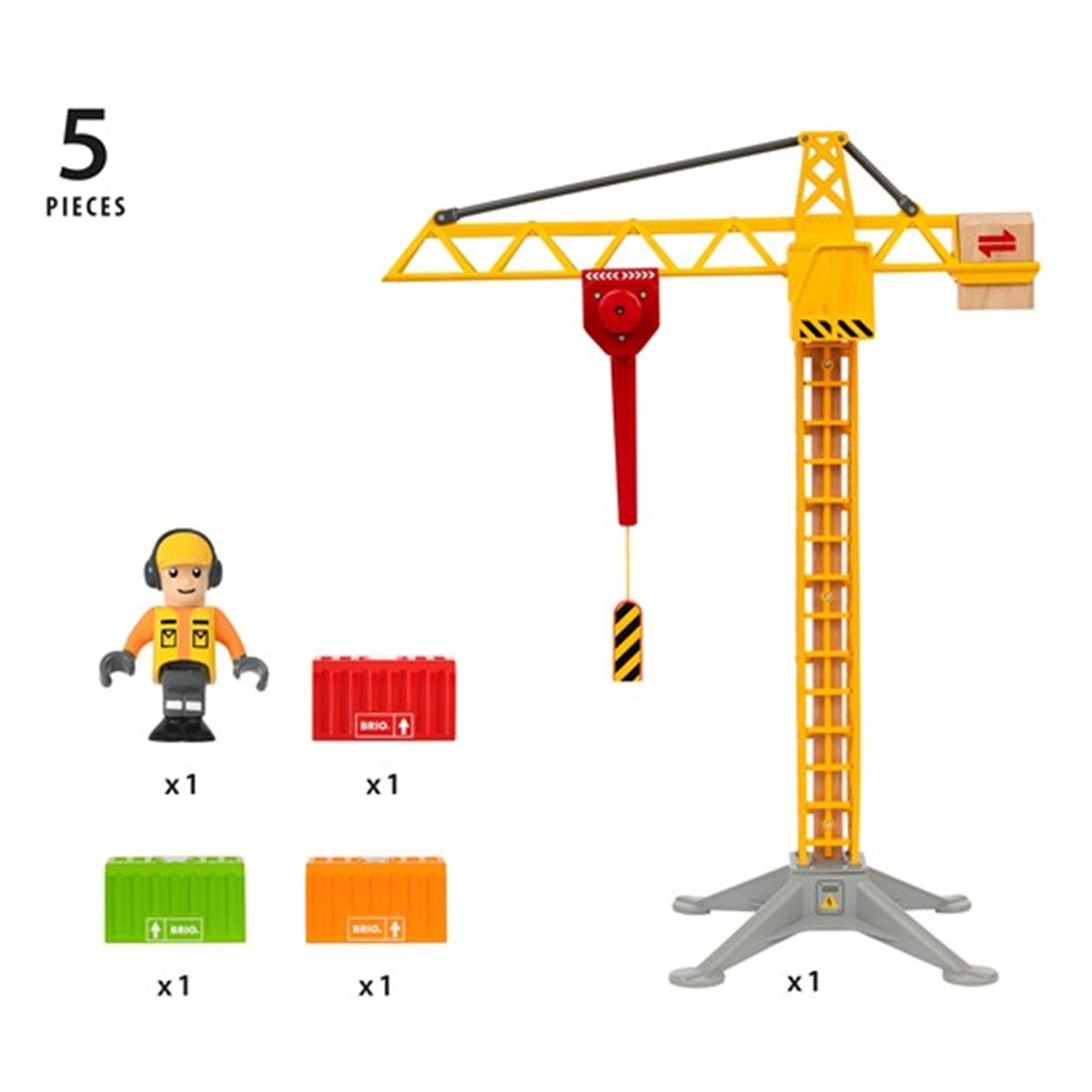 BRIO WORLD - Light Up Construction Crane