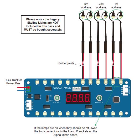 DCC Concepts DCD-MLCB Alpha Mimic Digital Layout LED Lighting Control ...