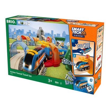 BRIO World Smart Tech Sound - Action Tunnel Travel Set