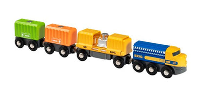 BRIO WORLD - Three-Wagon Cargo Train 