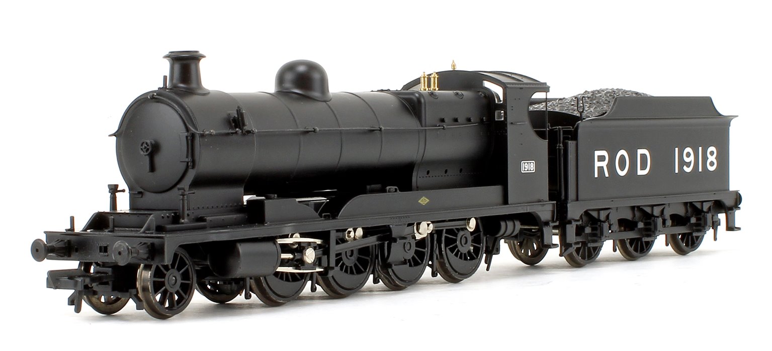 Railway Operating Division (ROD) 2-8-0 Steam Locomotive No. 1918 in War Department Black livery