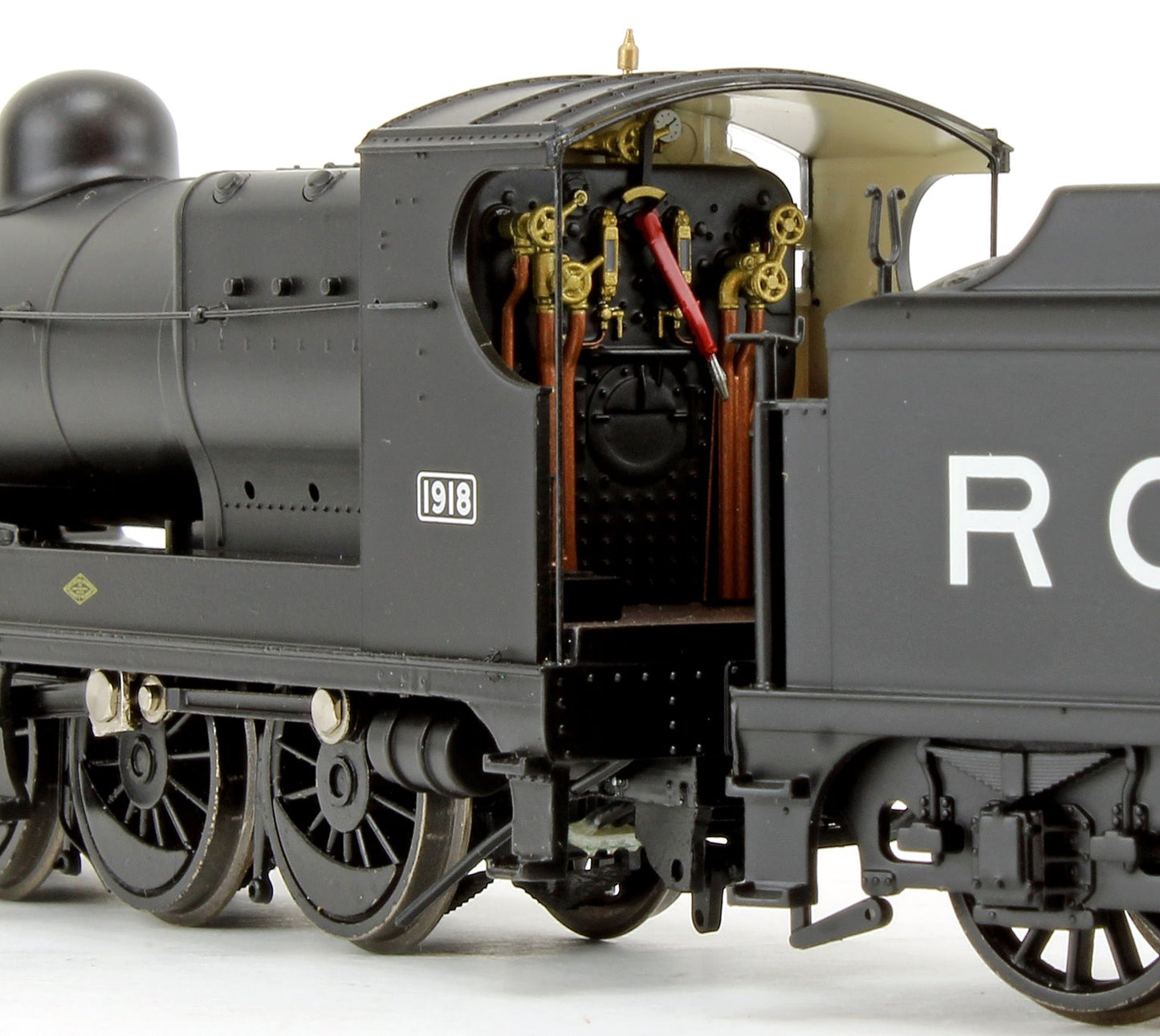 Railway Operating Division (ROD) 2-8-0 Steam Locomotive No. 1918 in War Department Black livery
